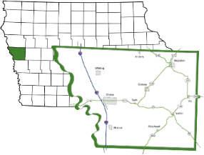 monona county iowa image of state and county